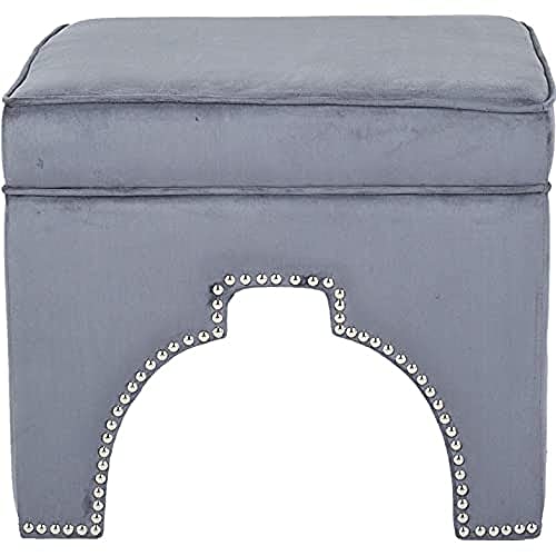 SAFAVIEH Wooden Dining Chair, in Grey, 55 X 55 X 45