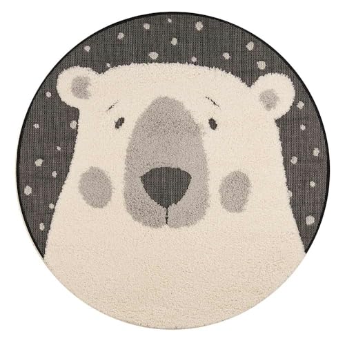 Zala Living Icebear Emmet Children's Rug Diameter 120 cm