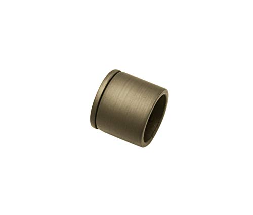 GARDINIA Wall Bracket for Curtain Rods with Diameter 19 mm Includes Fixings Wall Mounting Kira Series Cappuccino