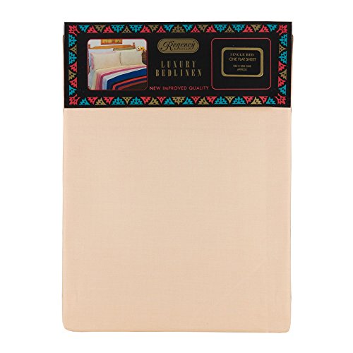 Regency Royal Single Bed Flat Sheet, Sand