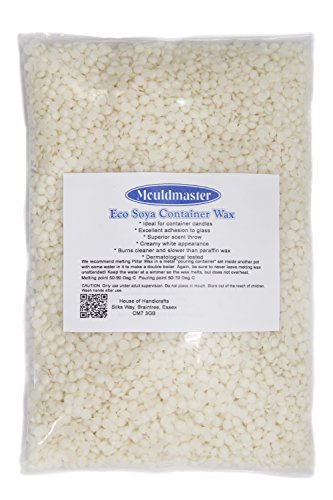 Mouldmaster Soy CONTAINER Candle Wax Pellets 250g, Cream/Off White