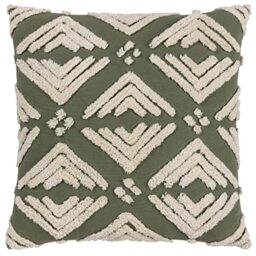 Yard Taya Polyester Filled Cushion, Sage, 50 x 50cm