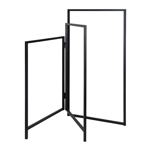 Relaxdays 3-Arm Foldable Towel & Clothing Stand, 80x44 cm, Black