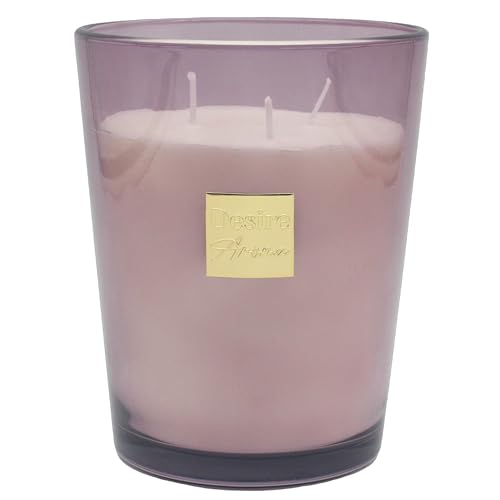 Lesser & Pavey Desire Aroma 900g Warm Linen Candle for Home Fragrance - Scented Candles Gifts for Women & Men - Decorative Accessories for Home Decor - Aromatherapy Large Candle for Any Celebrations