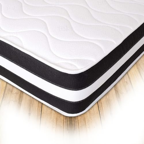 Starlight Beds 3D Quilted Small Double Mattress. 20cm Deep Sprung Mattress, Soft Comfort. 4ft x 6ft3 (120cm x 190cm)