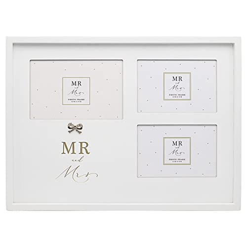 Lesser & Pavey Mr & Mrs Collage Frame Photo Frame for Gift - Lovely Picture Frames for Unforgettable Memories' - Ideal for Special Occasions - Madelaine by Hearts Design