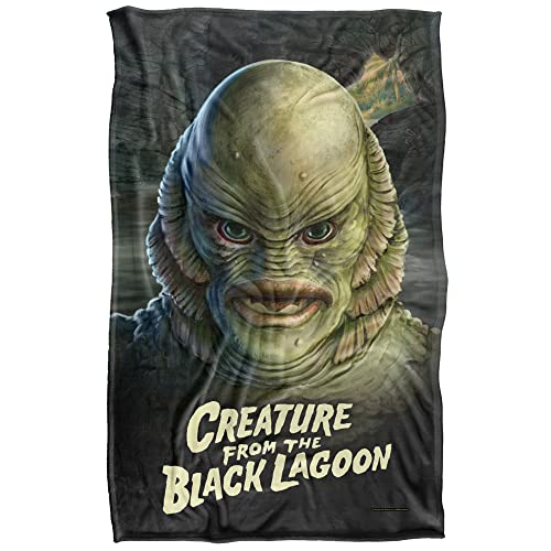 Universal Monsters Black Lagoon Head Silky Touch Super Soft Throw Blanket 91 x 147 Cm