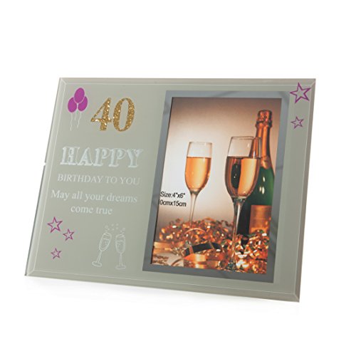 Eurofirany Colourful Glass Photo Frame 23 x 18 x 2 cm