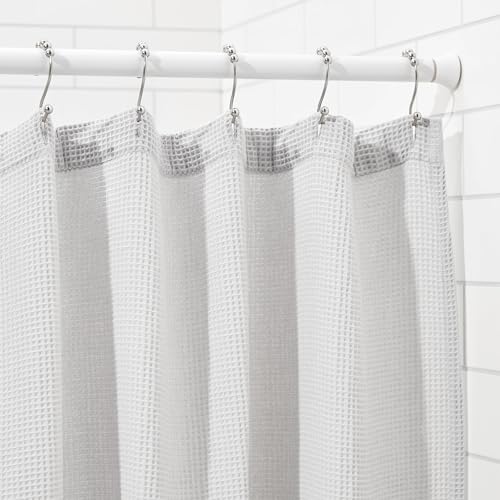 Amazon Basics Extendable Shower Curtain Pole, 137 to 229 cm, White