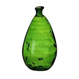 NATURAL LIVING Lou Vase 12 L Recycled Glass Emerald Diameter 25 cm x Height 47 cm