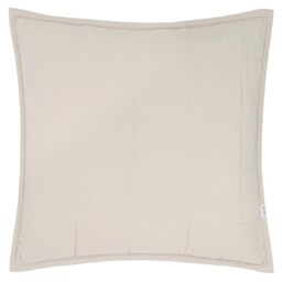 Yard Hebden Quilted Washed Cotton Cushion Cover (Stone, 55 x 55 cm)