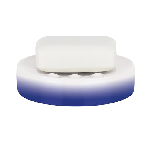 Spirella Porcelain Tube Gradient Soap Dish, Navy