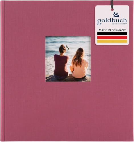 Goldbuch Trend Photo Album 25 x 25 cm, 60 Pages with Pergamine, fuchsia, 30x31 cm