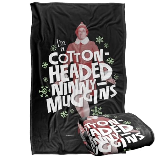 LOGOVISION Elf Cottonheaded Ninny Muggins Silky Touch Super Soft Throw Blanket 91 x 147 Cm