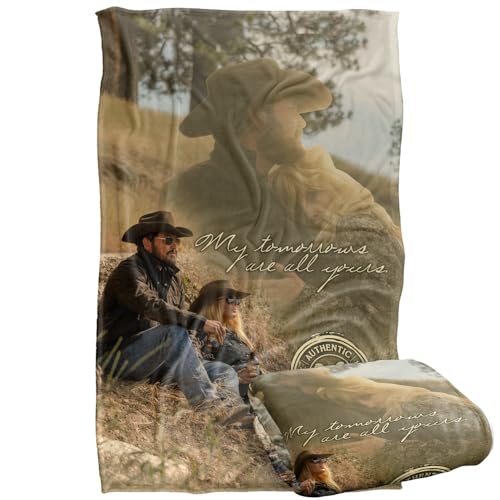LOGOVISION Yellowstone Beth And Rip My Tomorrows Silky Touch Super Soft Throw Blanket 91 x 147 Cm