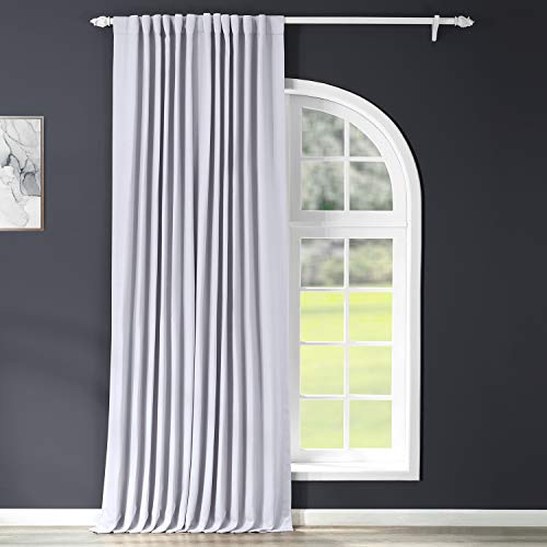 "HPD Half Price Drapes Extra Wide Darkening Curtains for Bedroom & Living Room 100 X 96 (1 Panel), BOCH-144105-96-DW, Fog Grey, Polyester Blend, 100"" W x 96"" L (Pack of 1)"