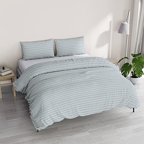 Athena Duvet Cover Set, Made in Italy, Double Clara Acqua