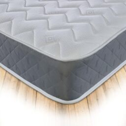 Starlight Beds Astral Grey European Small Single Mattress with Springs and Memory Foam Layer. Budget Friendly 80x200 Hybrid Mattress. 19cm Deep, Soft Feel. (80x200x19cm)