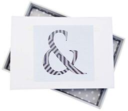 White Cotton Cards Alphabetics, Mini Photo Album, Grey &, White Board, 12.5 x 17.5 x 2.5 cm