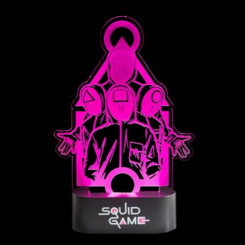 Grupo Erik LED Lamp - Squid Game Merch - Desk Lamp Table, Mood Light, Gaming Light - Squid Game Gifts, Gamer Gifts Under 20 Pounds, Gaming Accessories