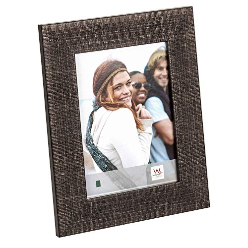 walther design Picture Frame Dark Brown 15 x 20 cm with Textured Surface Friendship AP520P