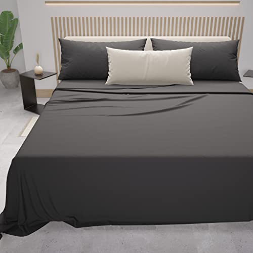 PETTI Artigiani Italiani - Double Bed Linen Cotton, Double Bed Set, Queen Size Bed Set, Fitted Bottom Sheets with Corners, Top Sheets and Pillowcases, 100% Made in Italy