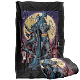 "LOGOVISION Batman Character Paint The Town Red Silky Touch Super Soft Throw Blanket 36""x58"""