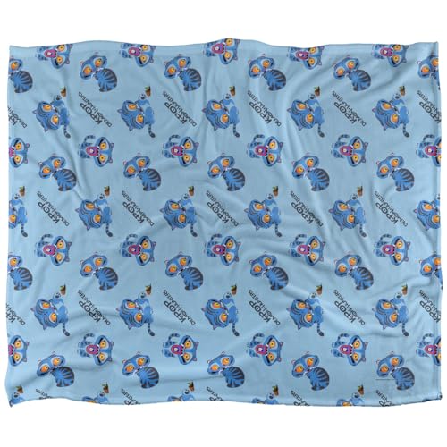 Kpop Demon Hunters Derpy Tiger Cute Silky Touch Super Soft Throw Blanket 152 X 127 Cm, White