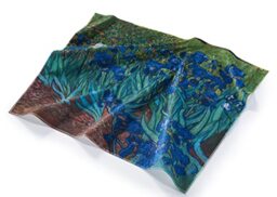 Musearta BT-VG-IS-V424386 Unisex Beach Towel with Artist Irises Design Cotton 120 x 150 cm