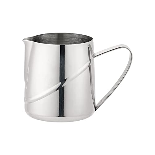 Caf?? Ol?? ABM-013 Arabica Plain Milk Jug 18/10 Stainless Steel Mirror Polished Perfect for Tea Service