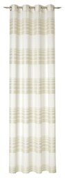 Deko Trends Cara 77 Eyelet Curtain, Polyester, cream, 245 x 140 cm