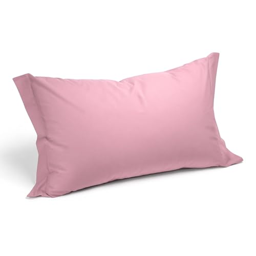 Caleffi - Plain 100% Cotton Cushion Cover - Standard Pink