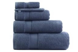 Cosy & Trendy Billyn Cotton Hand Towel 650 GSM - Blue - 50 x 100 cm - Soft, Thick & Ultra Absorbent