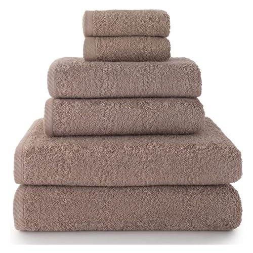 Top Towel s - Hand Towel Set - Pack of 2 Hand Towels, 2 Bath Towels and 2 Bidet Towels - 100% Cotton - 500 g/m²