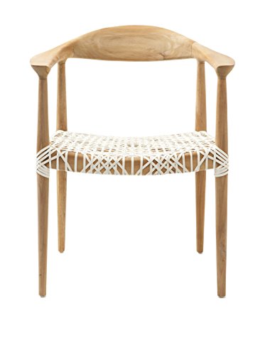 SAFAVIEH Bohemian Wooden Arm Chair, in Light Oak