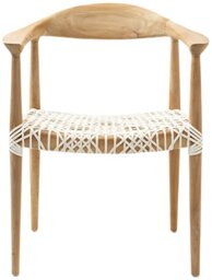 SAFAVIEH Bohemian Wooden Arm Chair, in Light Oak