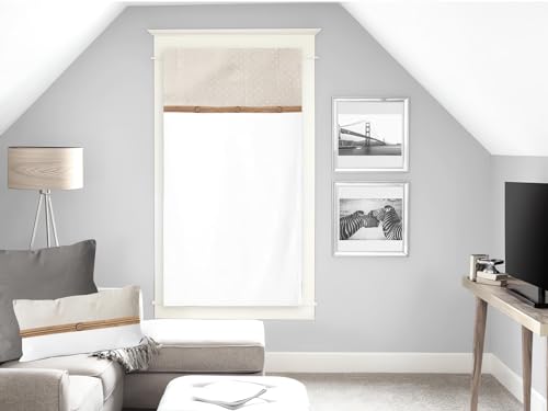 Soleil d'ocre Panel Curtain, Cotton, Ivory, 250 x 135 cms