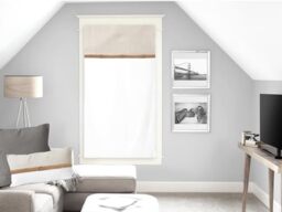 Soleil d'ocre Panel Curtain, Cotton, Ivory, 250 x 135 cms