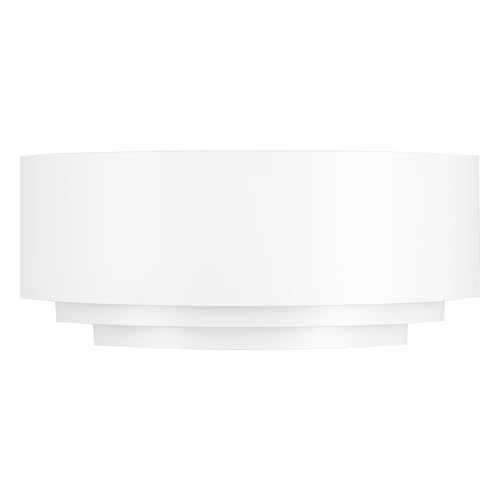 TCP Retro 3-Tier Wall Light 30cm, Indoor, Modern Style, Decorative, White, Wall Wash, Light Sconce Up & Down, Lamp Perfect for Living Room, Dinning Room, Office, Bedroom, Corridor, Stairs - White