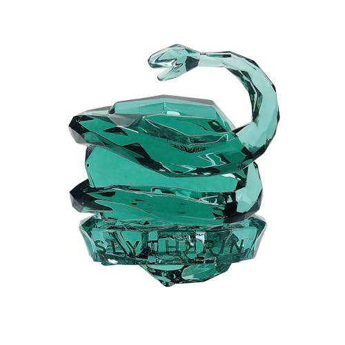 Enesco Facets The Wizarding World of Harry Potter Slytherin House Crest Figurine, 3.26 Inch, Green