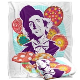"LOGOVISION Kids Willy Wonka and The Chocolate Factory Silky Touch Super Soft Throw Blanket 50""x60"""