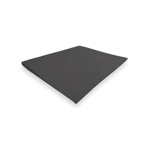 Soleil d'ocre Camille Flat Sheet, Cotton, Grey, 260 x 300 cm