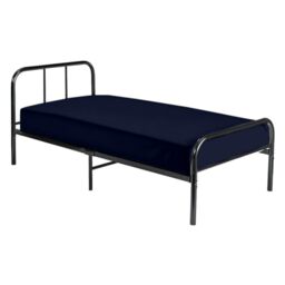Cot Fitted Sheet 33 x 75, 100% Egyptian Cotton, Navy Blue - 1 PC Cot Size Bottom Sheet Only, Perfect for Narrow Twin, Camp Bunk, Army Cots, Trifold Mattress, Guest Bed Replacement