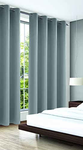 Albani Mia DimOut Eyelet Curtain Approx. 280 x 140 cm Anthracite