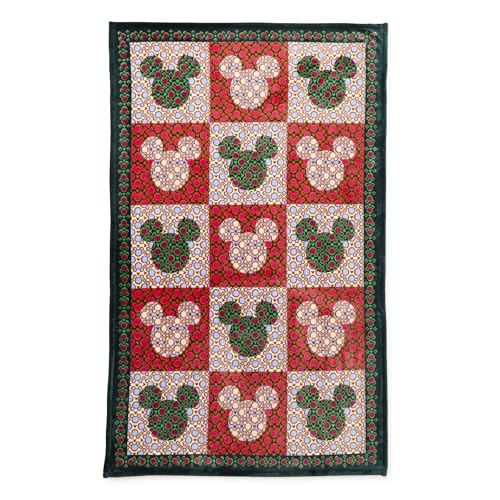 Vera Bradley Women's Disney Fleece Plush Throw Blanket, Mickey Mouse Kaleidoscope Multi, One Size