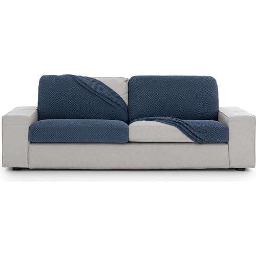ECOMMERC3 Universal and Versatile L Sofa Cover ??? Blue Sofa Protector Easy to Install for Back, Seat and Arms
