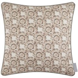 Voyage Maison Vali Cushion Cover – Geometric Watercolour Block Print Cotton Luxury Decorative Case (Stone - 43x43cm)