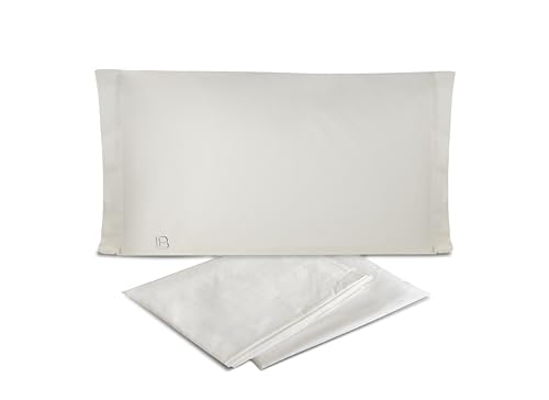 hermet Laura Biagiotti Plain 100% Cotton Percale Double Bed Sheet Set, 4-Piece Set, Top Sheet + Fitted Sheet + 2 Pillowcases