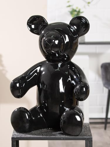 Casablanca Large Decorative Figure Bear XL – Modern Sculpture Statue – Design Decoration Gift – Colour: White – Height: 45 cm