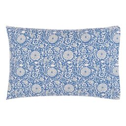Designers Guild Shaqui Printed Cotton Percale Porcelain Cushion Cover 50 x 75 cm